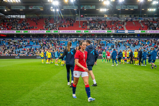 Tuva Hansen of Norway looks dejected