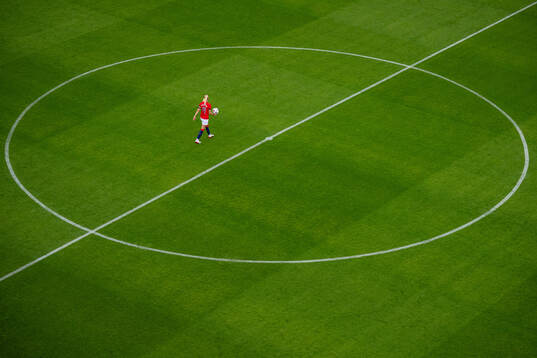 Ada Hegerberg of Norway looks dejected