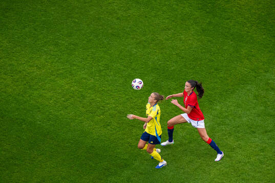 Filippa Angeldahl of Sweden and Ingrid Syrstad Engen of