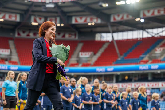 Lise Klaveness, president of the Norwegian Football