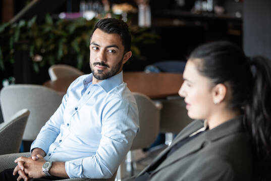 s assisterande sportchef Maxim Khalil och Zecira Musovic