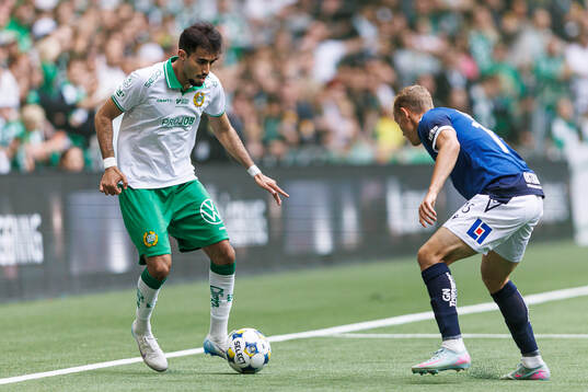Hammarbys Montader Madjed och Halmstads Gustav Friberg