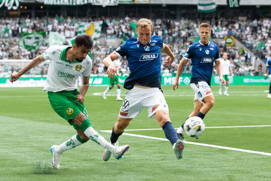 Hammarbys Montader Madjed och Halmstads Gustav Friberg