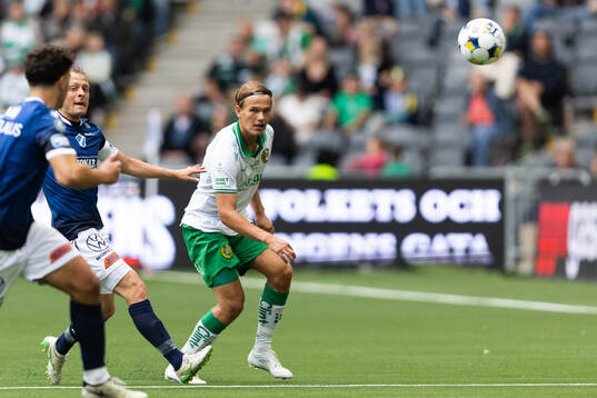 Halmstads Joel Allansson och Hammarbys Markus Karlsson