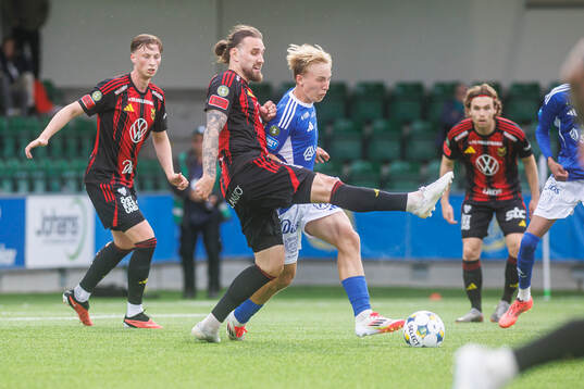 Östersunds Ali Suljic och GIF Sundsvalls Mille Eriksson