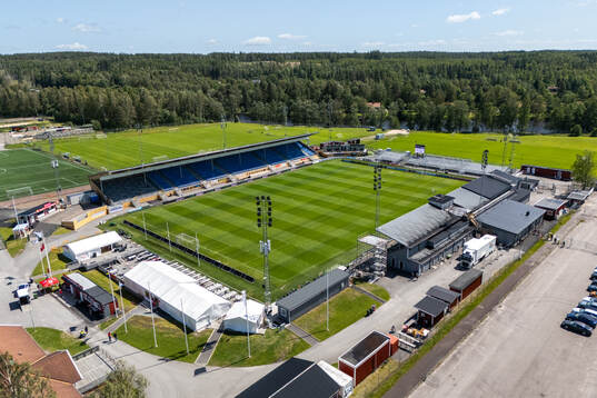 Drönarvy över Stora Valla