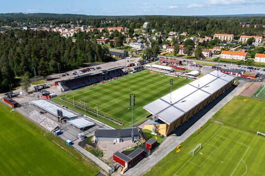 Drönarvy över Stora Valla