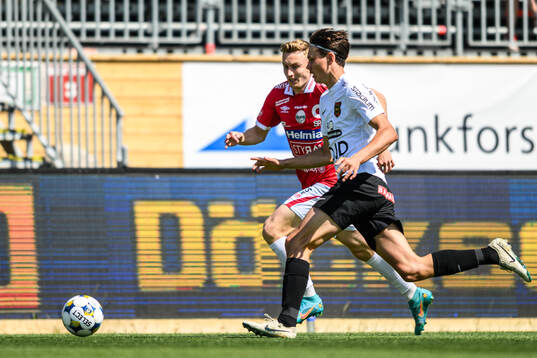 Degerfors Sebastian Ohlsson och Brommapojkarnas Oskar Cotton