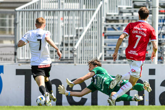 Degerfors målvakt Wille Jakobsson