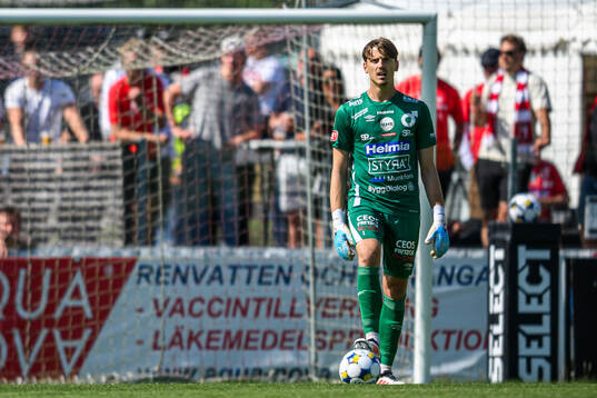 Degerfors målvakt Wille Jakobsson