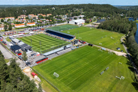 Drönarvy över Stora Valla