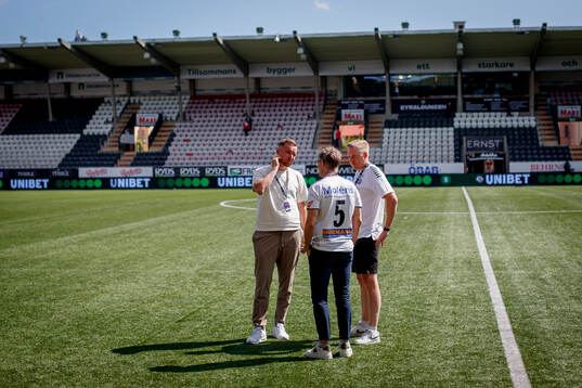 Örebros sportchef Enes Ahmetovic, ordförande Lars Larsen