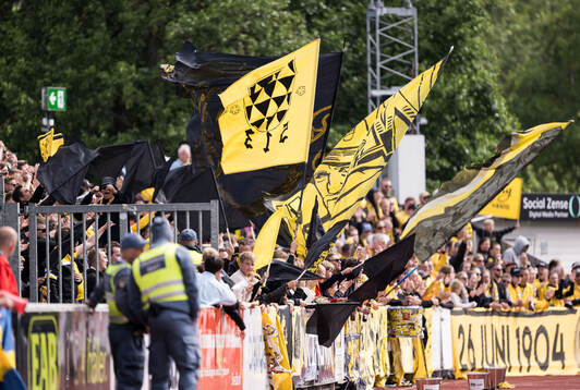 Elfsborgs supportrar på läktaren