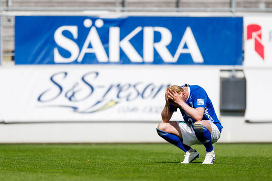 Umeå FCs Ludvig Öhman Silwerfeldt deppar