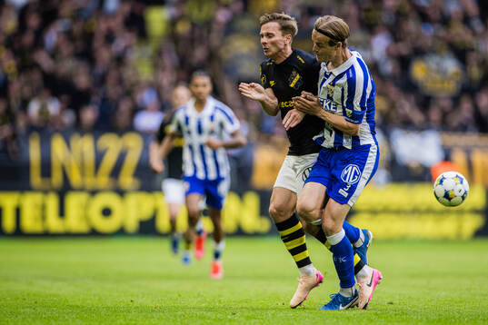 AIKs Johan Hove och IFK Göteborgs August Erlingmark