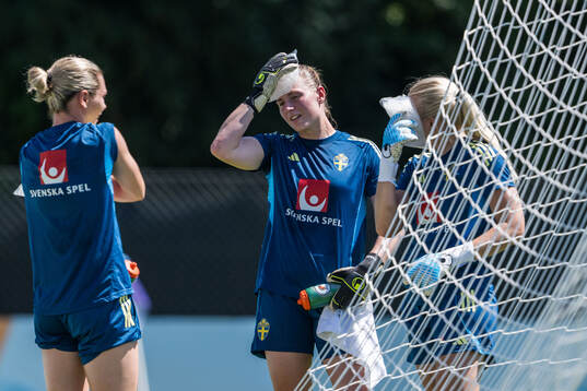 Goalkeeper Jennifer Falk, Goalkeeper Tove Enblom and