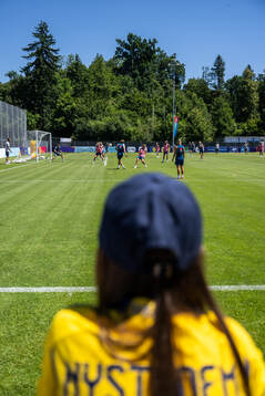 Players of the Swedish women's national football team at a