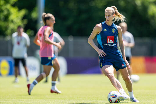 Sofia Jakobsson of the Swedish women's national football