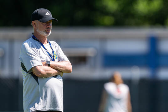 Head coach Peter Gerhardsson of the Swedish women's