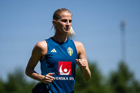 Sofia Jakobsson of the Swedish women's national football