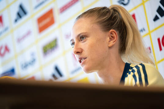 Rebecka Blomqvist of the Swedish women's national football