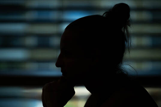 Silhouette of Nathalie Björn of the Swedish women's