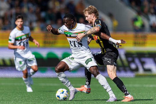 GAIS Ibrahim Diabate och Häckens Simon Gustafson
