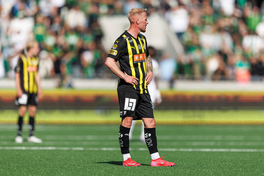 Häckens Mikkel Rygaard Jensen deppar