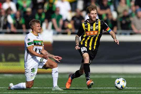 GAIS Kevin Holmén och Häckens Simon Gustafson