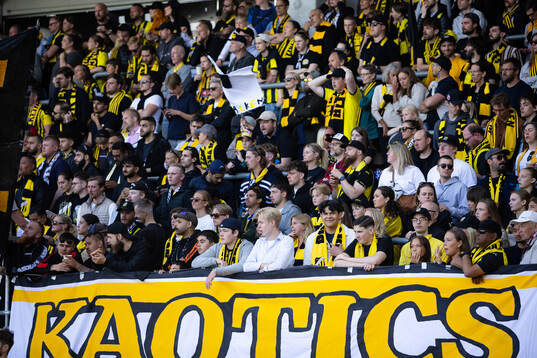 under fotbollsmatchen i Allsvenskan mellan Häcken och GAIS