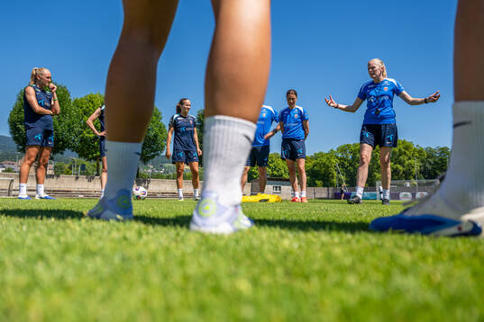 Gemma Grainger, head coach of the Norwegian women's