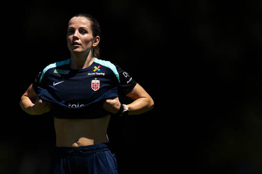 Tuva Hansen of the Norwegian women's national football team