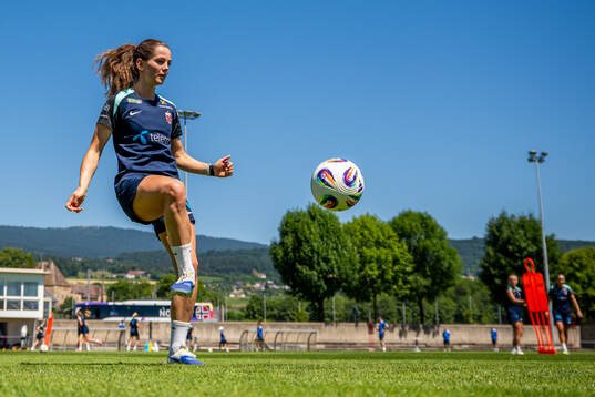 Tuva Hansen of the Norwegian women's national football team