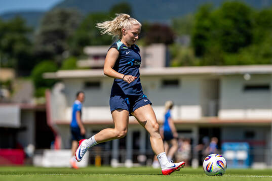 Thea Bjelde of the Norwegian women's national football team