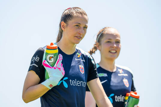 Goalkeeper Cecilie Fiskerstrand and goalkeeper Aurora
