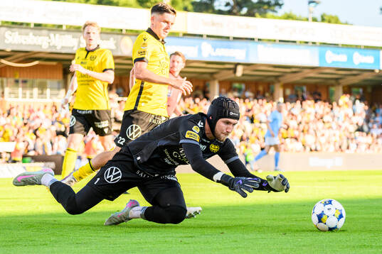 Mjällbys målvakt Noel Törnqvist