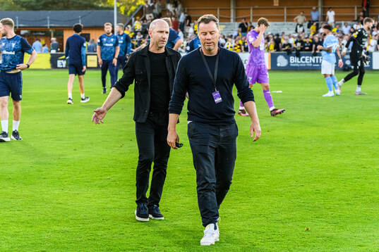Malmö FFs tränare Henrik Rydström och sportchef Daniel