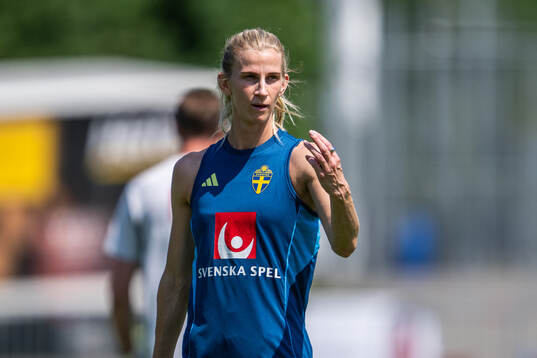 Sofia Jakobsson of the Swedish women's national football