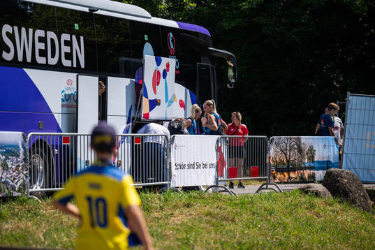 Rebecka Blomqvist and Ellen Wangerheim of the Swedish