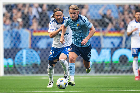 IFK Norrköpings Christoffer Nyman och Djurgårdens Tobias