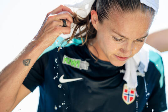 Guro Reiten of the Norwegian women's national football team