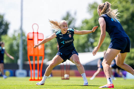 Thea Bjelde of the Norwegian women's national football team