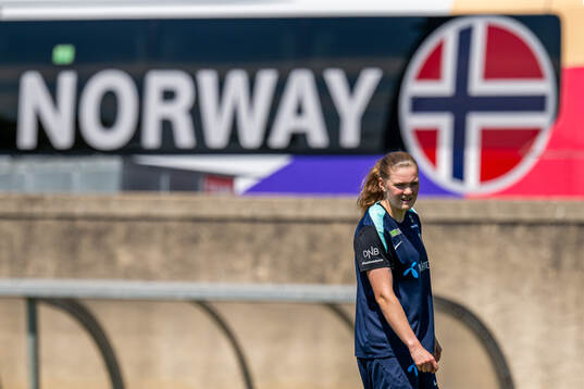 Signe Gaupset of the Norwegian women's national football