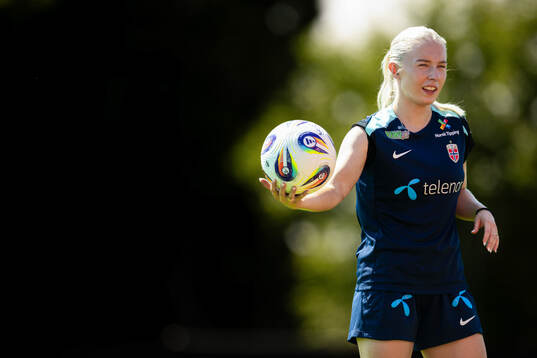 Thea Bjelde of the Norwegian women's national football team