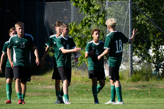 William Andersson, Nicolas Bilan och Maarrouf Abdou jublar