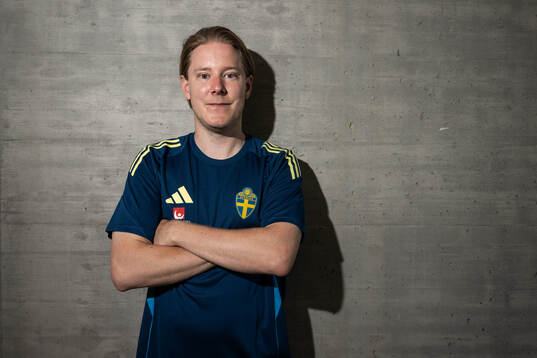Press officer Fredrik Madestam of the Swedish women’s