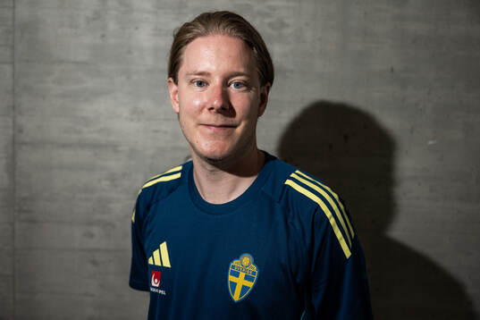 Press officer Fredrik Madestam of the Swedish women’s