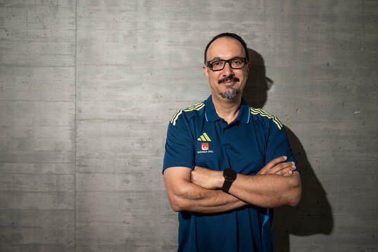 Medical doctor Houman Ebrahim of the Swedish women’s