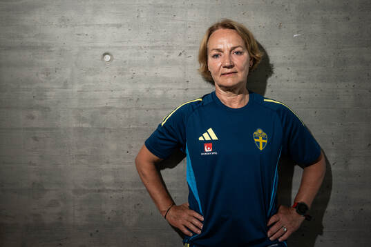 Physiotherapist Annika Näsmark of the Swedish women’s