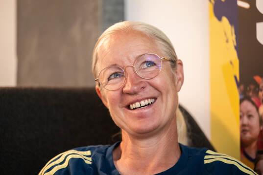 Assistant coach Victoria Sandell of the Swedish women’s